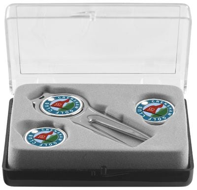 Branded Promotional MONTE REI GOLF GIFT BOX in Clear Transparent Golf Gift Set From Concept Incentives.