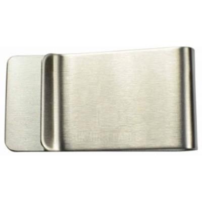 Branded Promotional BRUSHED STEEL MONEY CLIP Money Clip From Concept Incentives.