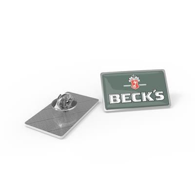 Branded Promotional METAL PIN ROUND & SQUARE & RECTANGULAR with Full Colour Doming Badge From Concept Incentives.