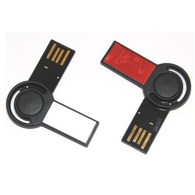 Branded Promotional MINI FOLDING USB FLASH DRIVE MEMORY STICK in Black Memory Stick USB From Concept Incentives.