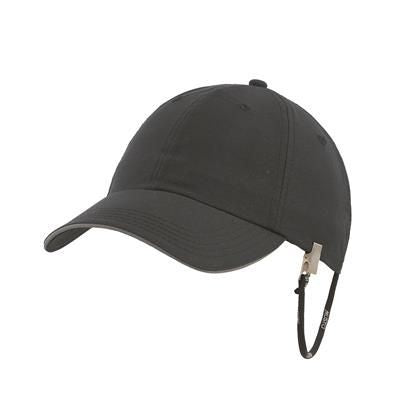 Branded Promotional MUSTO CORPORATE FAST DRY CAP in Black Baseball Cap From Concept Incentives.