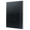 Branded Promotional MYNO CLASSIC XL LEATHERTEX NOTE BOOK in Black Notebook from Concept Incentives