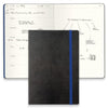 Branded Promotional MYNO BRANDHIDE A5 JOURNAL in Black and Blue Jotter from Concept Incentives