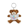 Branded Promotional PLUSH SOFT TOY GEORGE KEYRING TEDDY BEAR Soft Toy From Concept Incentives.