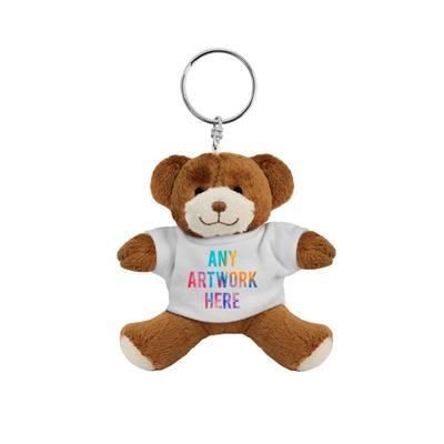 Branded Promotional PLUSH SOFT TOY GEORGE KEYRING TEDDY BEAR Soft Toy From Concept Incentives.