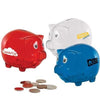 Branded Promotional MEDIUM PIGGY BANK Keyring From Concept Incentives.