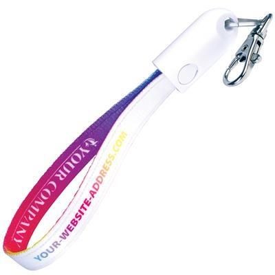 Branded Promotional FABRIC USB KEYRING CABLE Cable From Concept Incentives.