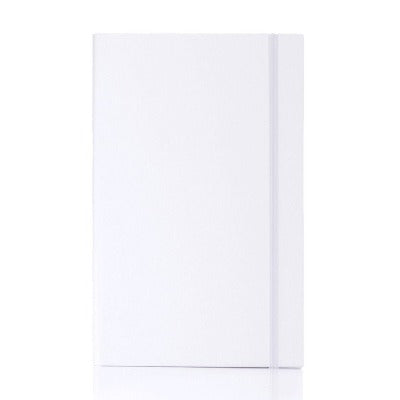 Branded Promotional CASTELLI CLASSIC MATRA NOTEBOOK in White Medium Jotter From Concept Incentives.