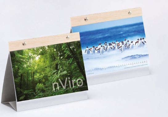 Branded Promotional nVIRO Midi Desk Calendar Calendar From Concept Incentives.