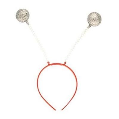 Branded Promotional GLITTER BALL HEAD BOPPERS In Silver Head Bopper From Concept Incentives.