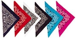 Branded Promotional LARGE BANDANA with Assorted Paisley Design Bandana From Concept Incentives.