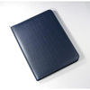 Branded Promotional MALVERN GENUINE LEATHER A4 ZIP FOLDER in Blue Conference Folder from Concept Incentives