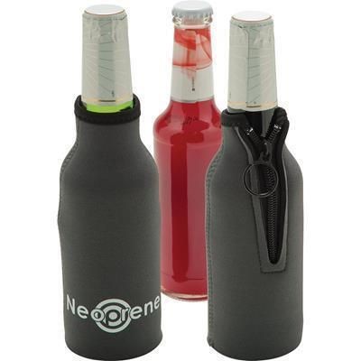 Branded Promotional NEOPRENE BOTTLE HOLDER Bottle Cooler From Concept Incentives.