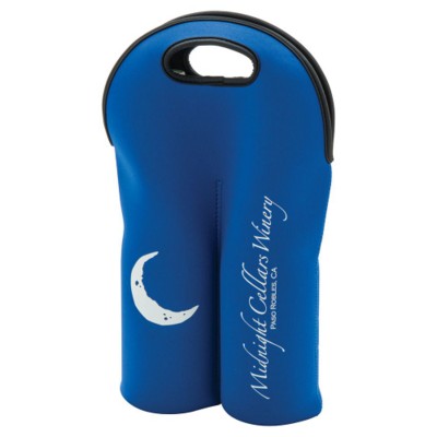 Branded Promotional NEOPRENE DOUBLE WINE BOTTLE HOLDER Bottle Cooler From Concept Incentives.