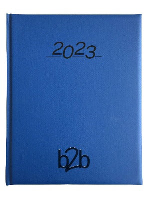 Branded Promotional NERO MANAGEMENT DESK MANAGEMENT DESK DIARY in Blue Diary From Concept Incentives.