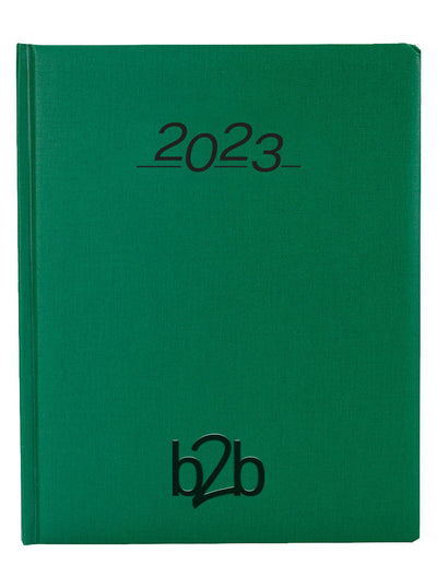 Branded Promotional NERO MANAGEMENT DESK MANAGEMENT DESK DIARY in Green Diary From Concept Incentives.