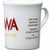 Branded Promotional NEWBURY CERAMIC POTTERY MUG in White Mug From Concept Incentives.