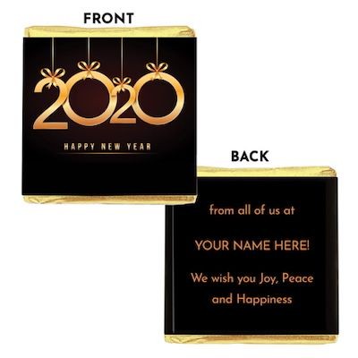 Branded Promotional NEAPOLITAN NEW YEAR 2020 CHOCOLATE Chocolate From Concept Incentives.