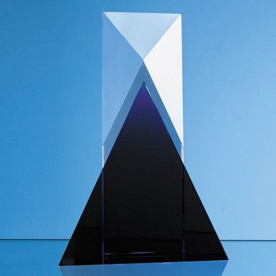 Branded Promotional 28CM NIK MELLER DESIGN OPTICAL CRYSTAL & COBALT BLUE MIX AWARD Award From Concept Incentives.