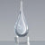 Branded Promotional 18CM HANDMADE CRYSTAL WHITE TEAR DROP AWARD Award From Concept Incentives.