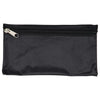 Branded Promotional NYLON PENCIL CASE in Black with Black Zip Pencil Case From Concept Incentives.