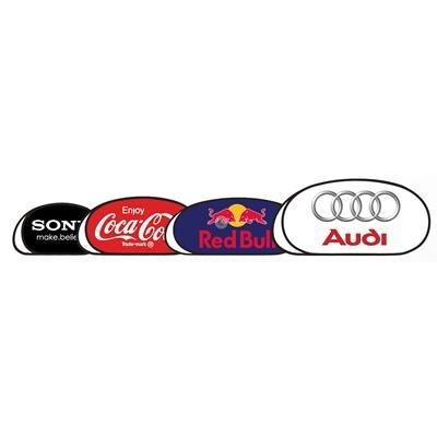 Branded Promotional OVAL POP UP ADVERTISING BANNER SIZE 120 X 70 CM Banner From Concept Incentives.