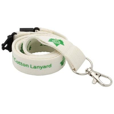 Branded Promotional 10MM ORGANIC COTTON LANYARD Lanyard From Concept Incentives.
