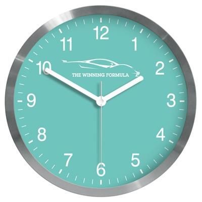 Branded Promotional PARIS METAL WALL CLOCK in Silver Clock From Concept Incentives.