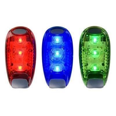 Branded Promotional BE SEEN CLIP ON SAFETY LIGHT Reflector From Concept Incentives.