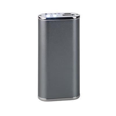 Branded Promotional VIGOR 5200 POWER BANK PORTABLE CHARGER in Dark Grey Charger From Concept Incentives.