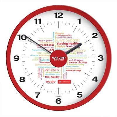 Branded Promotional PERTH WALL CLOCK Clock From Concept Incentives.