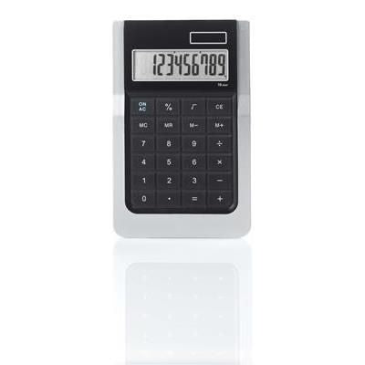 Branded Promotional RAZOR SLIM LINE CALCULATOR in Silver Calculator From Concept Incentives.