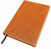 Branded Promotional POCKET CASEBOUND NOTE BOOK in Kensington Nappa Leather in Orange Notebook from Concept Incentives