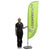 Branded Promotional FEATHER BANNER FLAG in Small Feather Flag From Concept Incentives.