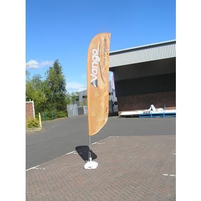 Branded Promotional FEATHER BANNER FLAG in Medium Feather Flag From Concept Incentives.