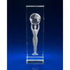 Branded Promotional CRYSTAL GLASS OSCAR PAPERWEIGHT OR AWARD Award From Concept Incentives.