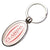 Branded Promotional OVAL ZINC ALLOY DOMED KEYRING Keyring From Concept Incentives.