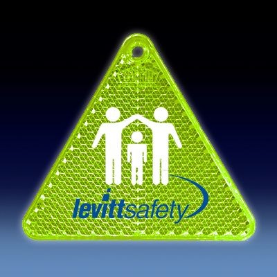 Branded Promotional SAFETY REFLECTOR TRIANGULAR OR HEART SHAPE Reflector From Concept Incentives.