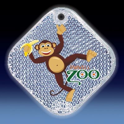 Branded Promotional SAFETY REFLECTOR SQUARE OR DIAMOND SHAPE Reflector From Concept Incentives.