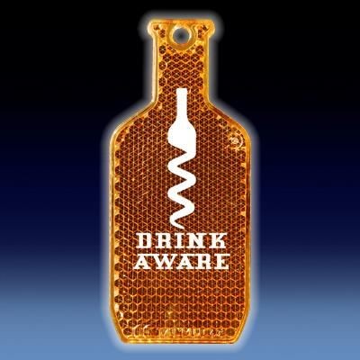 Branded Promotional SAFETY REFLECTOR BOTTLE SHAPE Reflector From Concept Incentives.