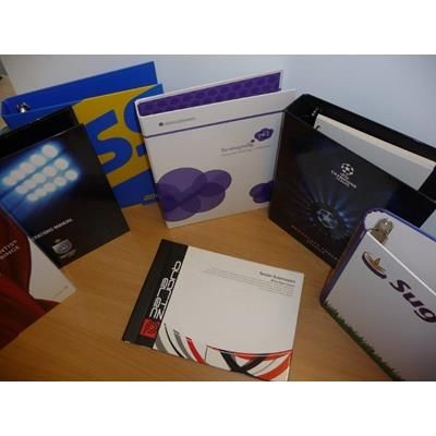 Branded Promotional A4 PAPER OVER BOARD RING BINDER Ring Binder From Concept Incentives.