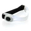 Branded Promotional SAFETY LED STRAP in White Arm Band From Concept Incentives.