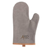 Branded Promotional DELUXE CANVAS OVEN MITT in Grey Oven Mitt From Concept Incentives.