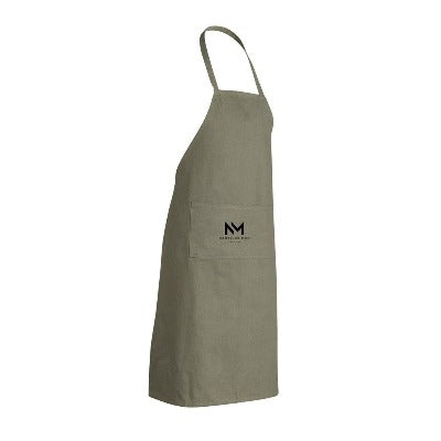 Branded Promotional RECYCLED COTTON APRON in Green Apron from Concept Incentives