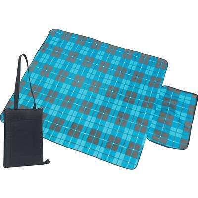 Branded Promotional MEADOW PICNIC BLANKET in Black Blanket From Concept Incentives.