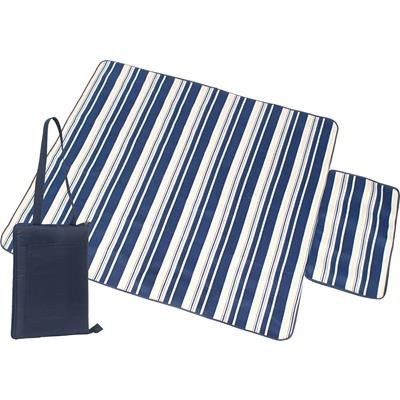 Branded Promotional MEADOW PICNIC BLANKET in Navy Blanket From Concept Incentives.
