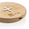 Branded Promotional 5W WOOD CORDLESS CHARGER in Brown Charger From Concept Incentives.