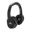 Branded Promotional SWISS PEAK ANC HEADPHONES in Black Earphones From Concept Incentives.