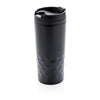 Branded Promotional FASHIONABLE STAINLESS STEEL METAL TUMBLER with Geometric Details Travel Mug From Concept Incentives.
