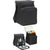 Branded Promotional BREEZY PICNIC COOL BAG in Black Cool Bag From Concept Incentives.